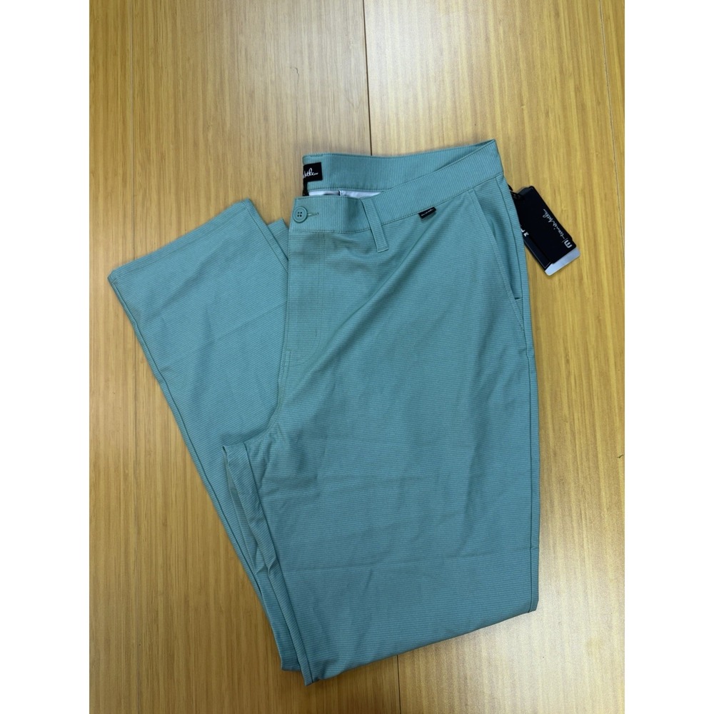 Travis Mathew Mens Size 38 Balsam Green Gyoza Pants Trousers Enhanced Stretch